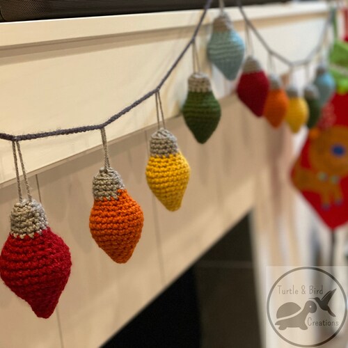 Light Bulb Garland Crochet PATTERN ONLY Etsy