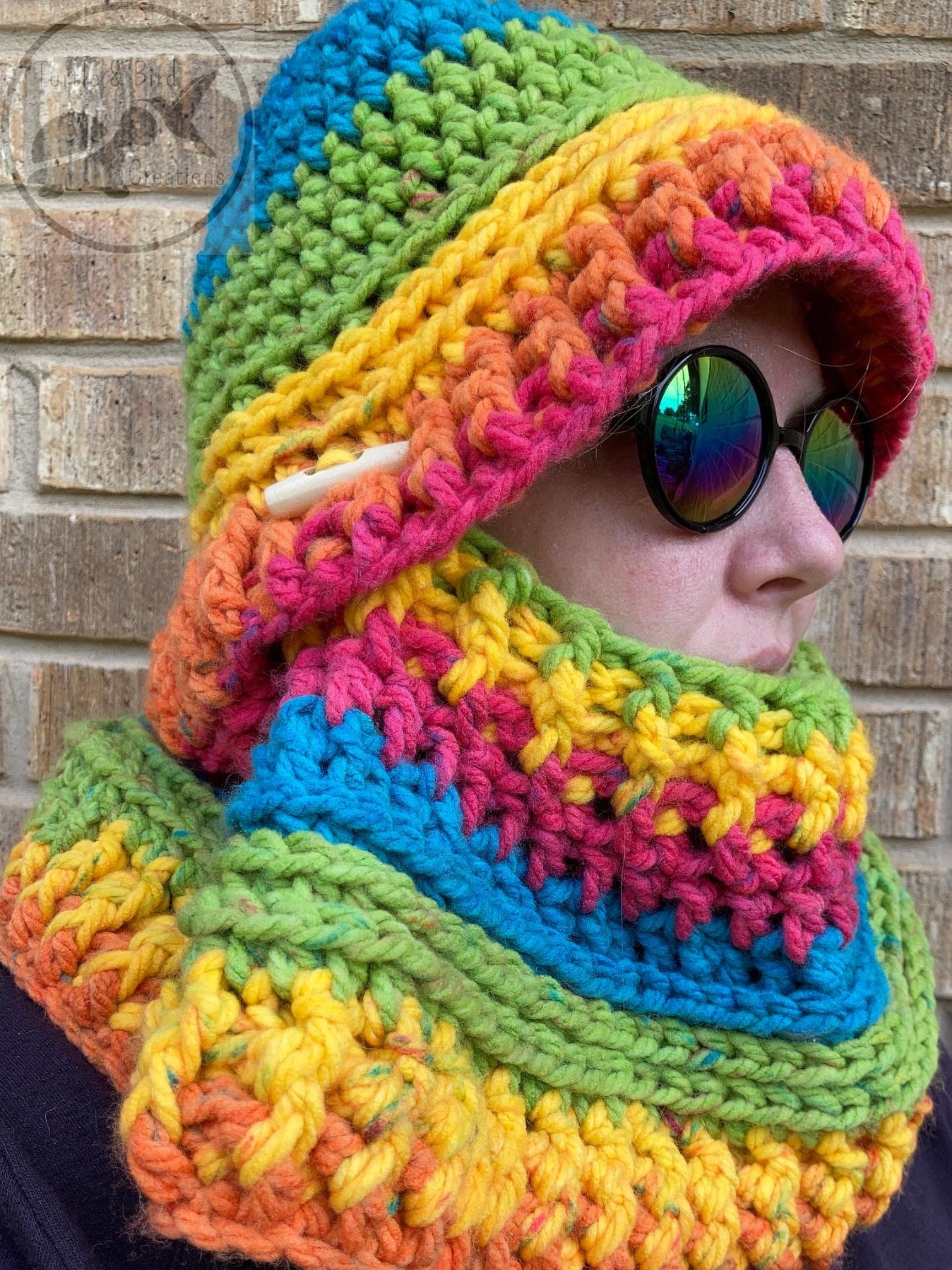 Chunky Hooded Cowl Crochet PATTERN ONLY | Etsy