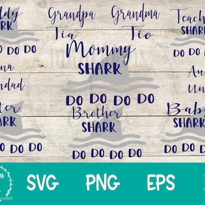 Shark Family SVG