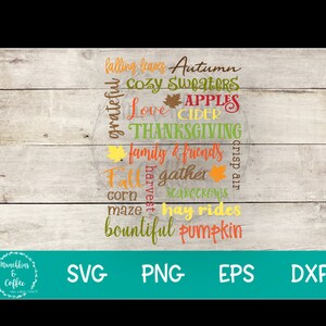 Fall Subway Art SVG