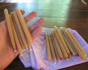 108 x 4inch Beeswax Taper Candles (1 hour burntime)