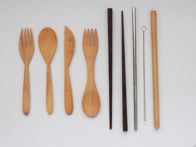 Wooden Cutlery Individual pieces Fork spoons Knife Etsy