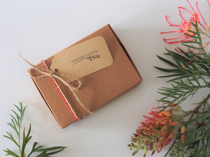 Natural recycled card Gift Box