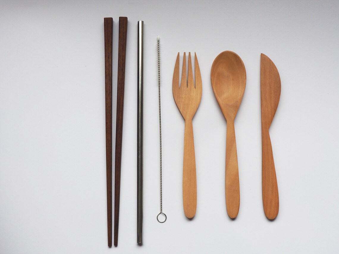 Wooden Cutlery Individual pieces Fork spoons Knife Etsy
