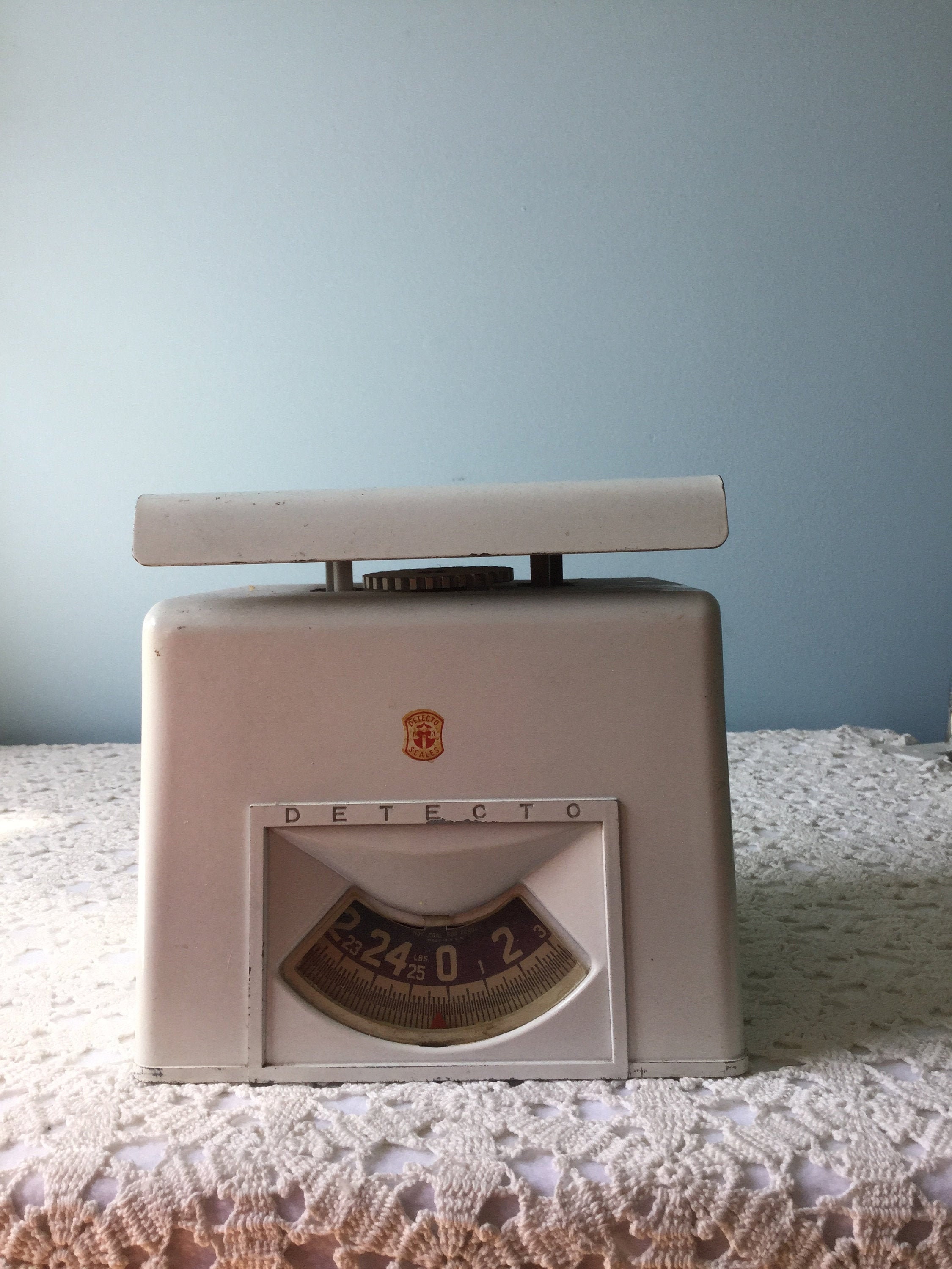 1940s Detecto Scales Blue Model 239 a Doctor Medical Office Official  Platform Scale