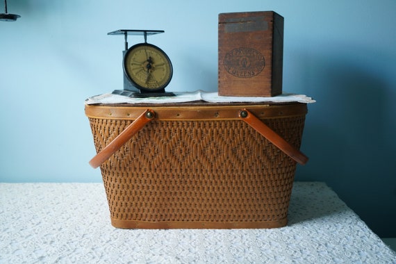 Redman Picnic Basket Vintage 1950's - Etsy