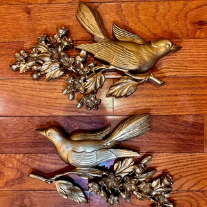 1970s SYROCO USA製 ヴィンテージ壁飾り 鳥と木 Syroco Birds - Etsy
