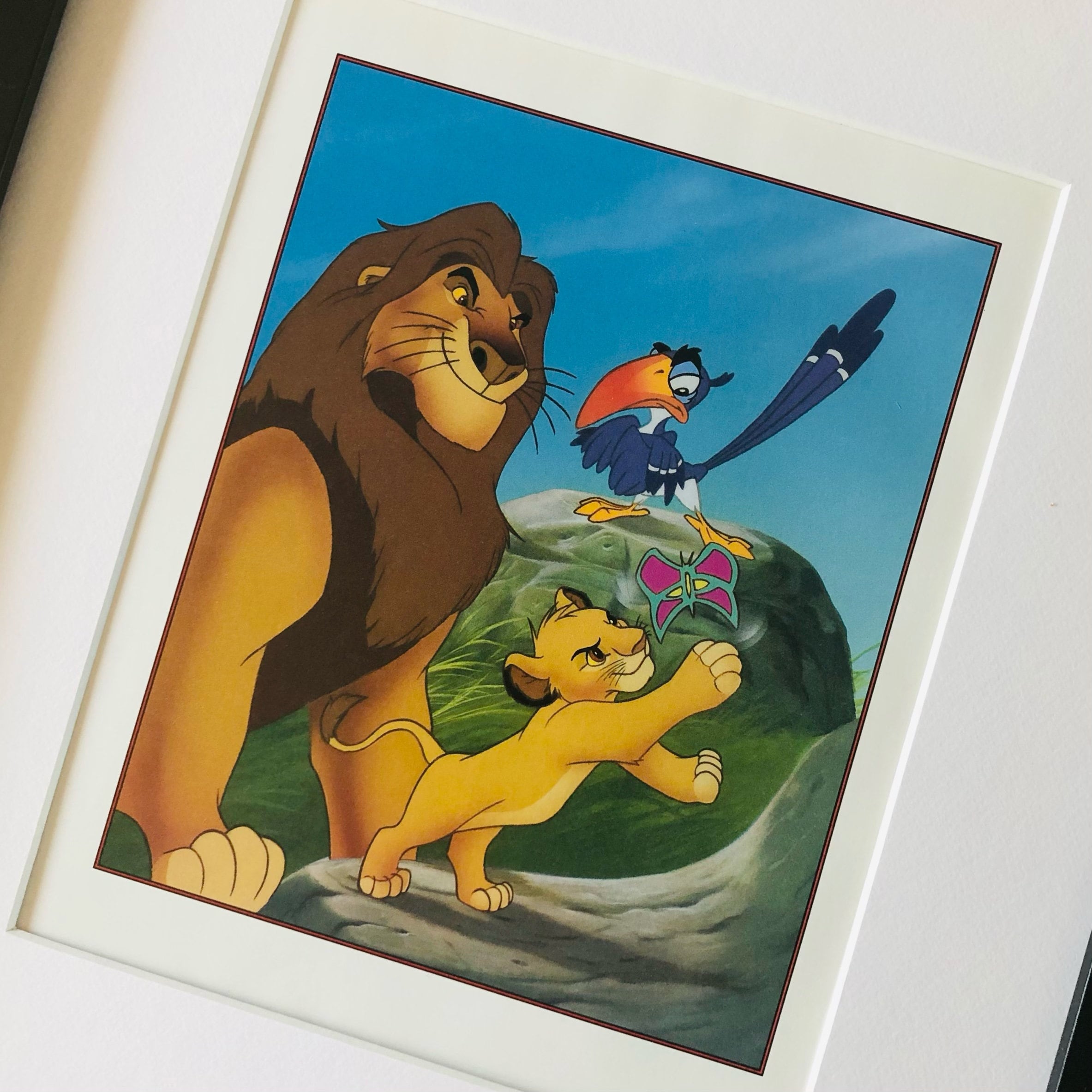 Disney Decor Lion King Storybook Art With Frame Home Decor Etsy