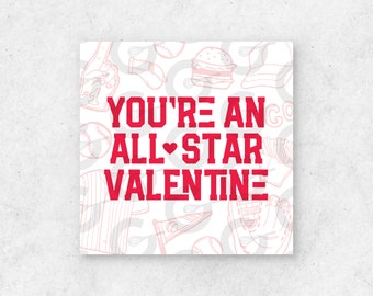 2" TAG - You're an ALL-STAR Valentine - Valentine's Day Cookie Printable