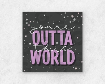 2" TAG - You're Outta This World - Valentine's Day Cookie Printable