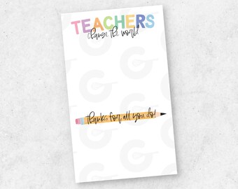 4.5" x 7.5"  Techer Appreciation - Gift Card / Cookie Backer Printable