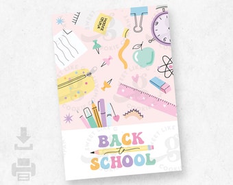 Back to School Cookie Card