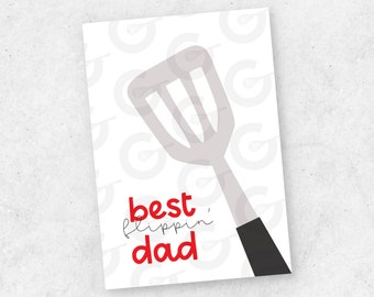 Best Flippin' Dad Cookie Card - Father's Day Printable