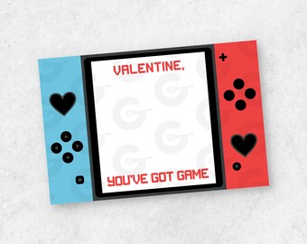 6" X 4" CARD - You've Got Game (Gamer) - Valentine's Day Cookie Printable