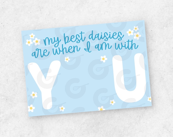 Featured listing image: My Best Daisies Card