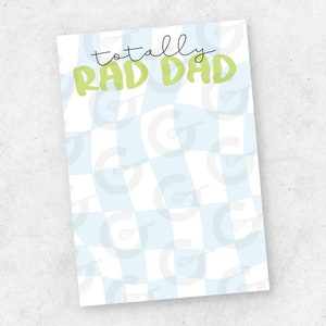 Totally Rad Dad Cookie Karte - Vatertag zum ausdrucken