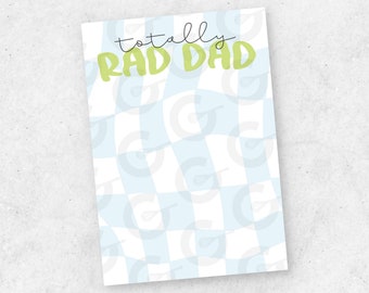 Totally Rad Dad Cookie Card - Father's Day Printable