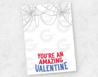 3.5" x 5" CARD - You're an Amazing Valentine - Valentine's Day Cookie Printable