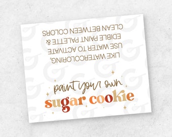 5" Paint Your Own (PYO) Fall/Autumn Cookie Topper Printable