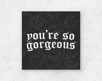 2" TAG - You're So Gorgeous - Valentine's Day Cookie Printable