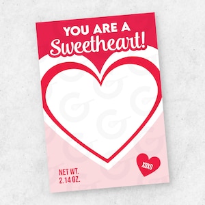 CARTE 3,5" x 5" - Vous êtes un amoureux - Cookie de la Saint-Valentin imprimable