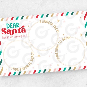 Caro supporto per biglietto di auguri di Babbo Natale - 9,5" x 6"