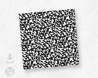 Box Backer - 3 Sizes - Composition Book Pattern