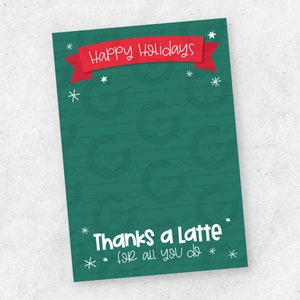 Boas Festas - Obrigado, um Cartão de Biscoitos LATTE