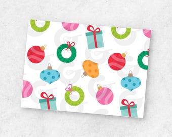Ornamental Christmas Pattern Backer