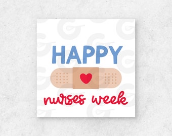 2" TAG - Happy Nurses Week - Nurse Appreciation Cookie Printable