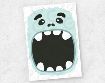 Mr. Abominable Cookie Card- 3.5" x 5"