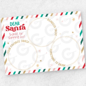 Caro suporte de cartão de biscoito do Papai Noel - 7" x 5"