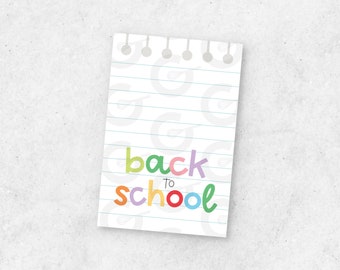 2"x3" Back to School Cookie Tag Printable