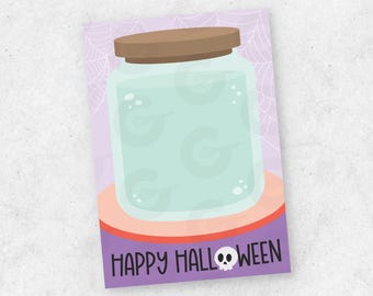 Eyeball Jar Card