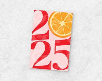 Pink 2025 Orange Tag