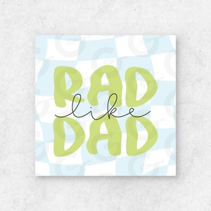 2" Rad Like Dad - Vaderdag Cookie Tag afdrukbaar