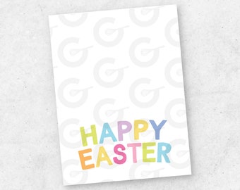 3" Happy Easter -  Cookie Bag/Treat Printable Topper (6/Page, Tiled & Ready to Cut-n-Print)