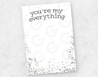 3.5" x 5" CARD - You're my Everything Bagel - Valentine's Day Cookie Printable