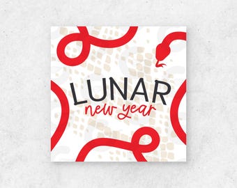 Lunar New Year Snake Tag