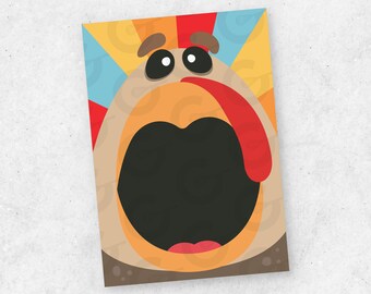 Mr. Gobbler Cookie Card- 3.5" x 5"