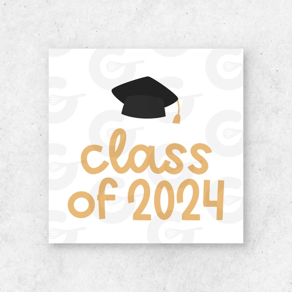 2" Tags - Class of 2024 -  School/Graduation Cookie Tag Printable