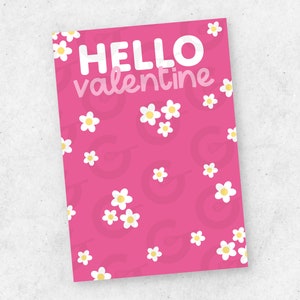 3.5 "x 5" KARTE - Hello Valentine - Valentinstag Cookie Printable