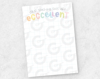 Eggcellent Teaching Skills - Teacher/School Cookie Card Printable 3.5"x5"
