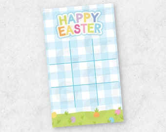 4.5" x 7.5" - Tic Tac Toe Easter Cookie Backer Printable (Ready to Print & Cut -  2/page)