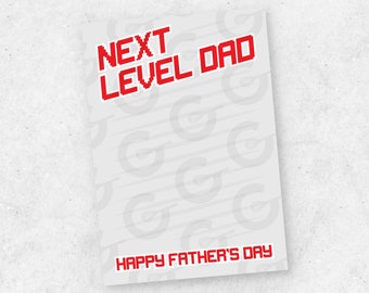 Next Level Dad - NES Inspired Cookie Card - Father's Day Printable