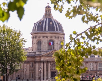 Parisian view, Institut de France, fine art Paris photography by Julia Willard of Falling Off Bicycles, Paris monument