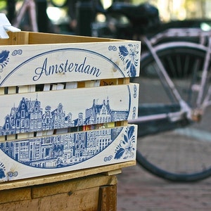 Amsterdam zdjęcie rowerowe, fotografia rowerowa, artystyczna fotografia holenderska, fotografia czarno-biała, zdjęcie podróżnicze, dekoracja ścienna