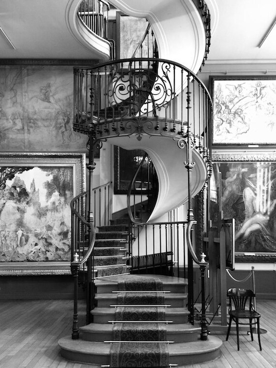 Musee Gustave Moreau Photo Black And White Fine Art Paris Etsy