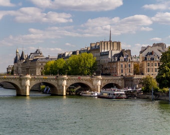 Parisian view, Pont Neuf, fine art Paris photography by Julia Willard of Falling Off Bicycles, Paris monument