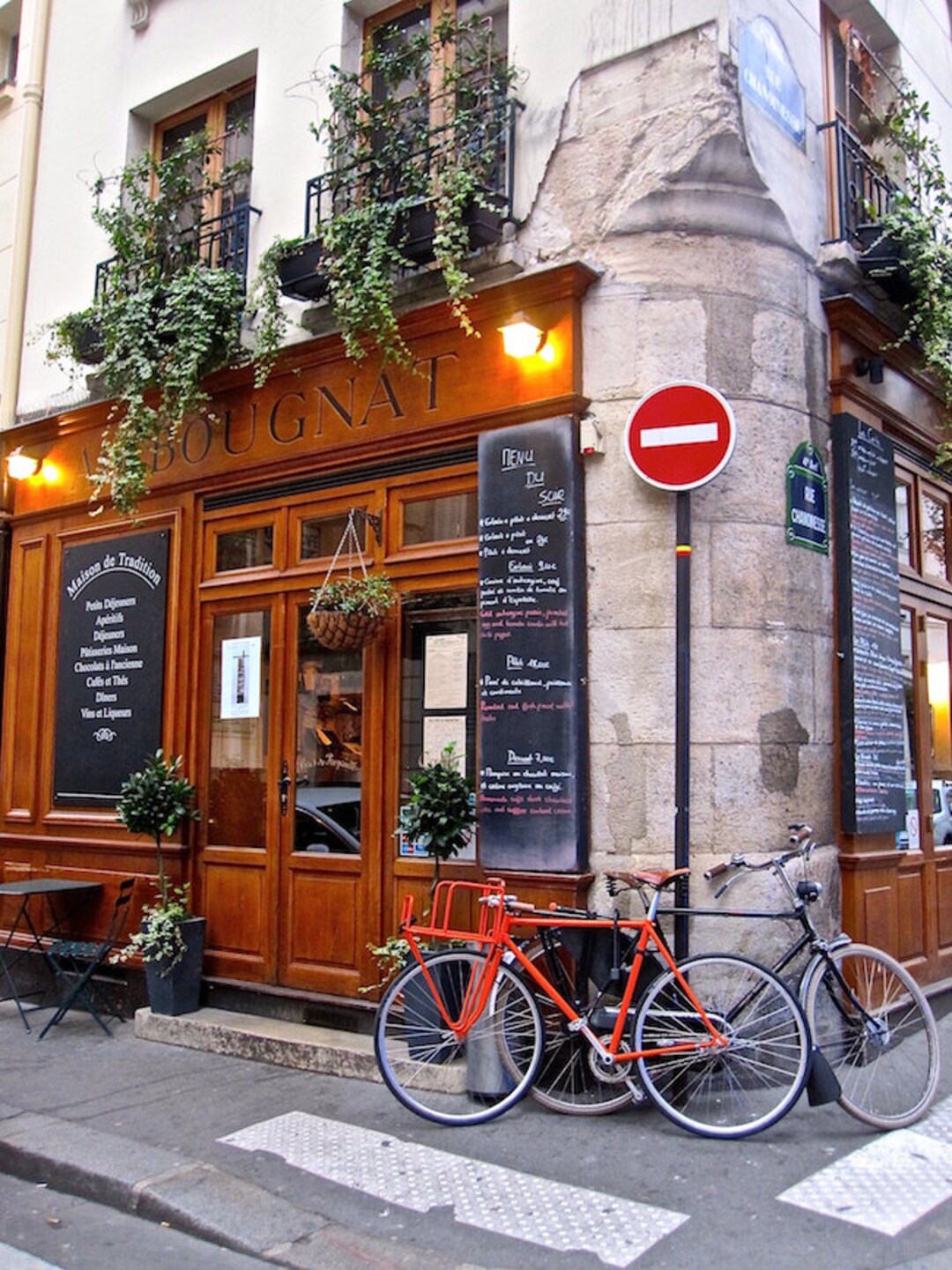 Au Bougnat Photo, Paris Restaurant, Bicycle Photo Fine Art Paris